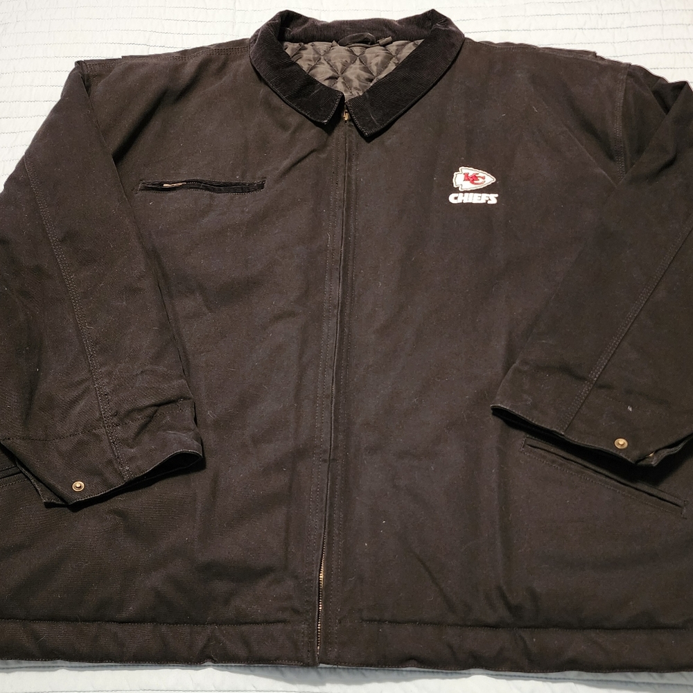 Dunbrooke Black KC Chiefs Coat Size 5XL